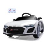 V�hicule electrique audi r8 spyder blanc
