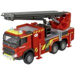 Vhicule miniature - majorette - camion de pompiers volvo - 19 cm - conducteur rabattable - lumire et ...