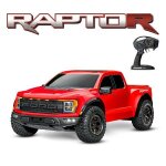 Vhicule radiocommand traxxas ford raptor r 4x4 1 / 10 brushless rouge