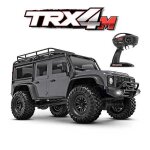 Vhicule radiocommand - traxxas - trx - 4m land rover defender 1 / 18 gris - 4x4 brushed - intrieur ...