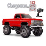 V�hicule radiocommand� trx - 4 chevrolet k10 cheyenne rouge 4x4 1 / 10 - traxxas