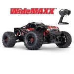 Vhicule radiocommand wide maxx 4x4 brushless - traxxas - rouge