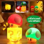 Veilleuse - lampe de nuit champignon chevet  led lampe usb avec son dessin anim lampe super mario rouge ...