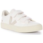 Veja recife baskets en cuir blanc / naturel pour femmes