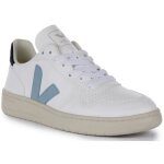Veja v - 10 cwl baskets � lacets en simili - cuir pour hommes en blanc bleu (blanc bleu 46)