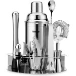 Velaze shaker cocktail kit de 10 pcs shaker à cocktail en acier inoxydable de 850ml avec support inoxydable ... Velaze shaker cocktail kit de 10 pcs shaker à cocktail en acier inoxydable de 850ml avec support inoxydable ...