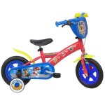 V�lo 10 enfant patpatrouille avec plaque avant d�corative garde - boues carter roues � b�tons & 2 stabilisateu ...