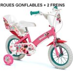Velo 12 pouces minnie 3 / 5 ans stabilisateur new