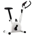 Vélo dappartement avec résistance à courroie blanc 164633 Vélo dappartement avec résistance à courroie blanc 164633