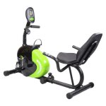 V�lo dappartement semi - allong� magn�tique hms r9259 - noir - vert - 120 kg max - fitness r�adaptation ...