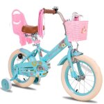 V�lo denfant - hiland - joystar - 14 pouces - cadre en acier - roues auxiliaires