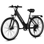 Vlo lectrique pour adulte 26 city bike batterie amovible 36v 350w 12. 5ah e - bike 7 vitesses noir