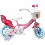 Vlo enfant 12 princess / disney pour enfant < 90 cm quip de 1 frein panier avant porte poupe et stabilisat ...