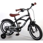 V�lo enfant - volare - 14 pouces - noir - frein r�trop�dalage - roues stabilisation amovibles