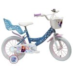 Vélo enfant fille 14 la reine des neiges 2 (3 / 5 ans) - coloris bleu équipé de 2 freins + porte poupée ... Vélo enfant fille 14 la reine des neiges 2 (3 / 5 ans) - coloris bleu équipé de 2 freins + porte poupée ...
