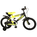 Vlo enfant garon volare sportivo 16 pouces jaune - freins sur le guidon - roues dentranement amovibles ...