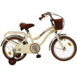 V�lo enfant - guizmax - 16 pouces - vintage - fille - panier beige - acier