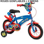V�lo enfant - spiderman - 12 pouces - gar�on - 3 � 5 ans - stabilisateur - new