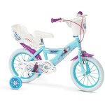 V�lo pour enfant - toimsa - frozen huffy 12 pouces - frein avant et arri�re - panier et porte - poup�e ...