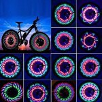 V�lo v�lo led lumi�re rottay roue de rayon �tanche 32 lampes led 32 multi modifications color�es pour ...