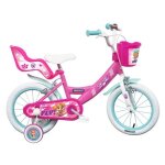 Vlo sky everest 14 pour fille - paw patrol - pat patrouille - rose - acier - 14 pouces - deux freins ...
