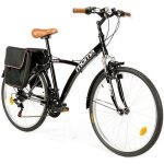Vélo trekking moma bikes hybrid 26 aluminium shimano 18 vitesses suspension avant Vélo trekking moma bikes hybrid 26 aluminium shimano 18 vitesses suspension avant