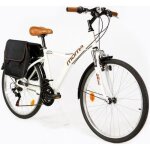 V�lo trekking moma bikes hybrid 28 aluminium shimano 18 vitesses suspension avant