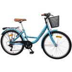 Vélo de ville 24 mercier - 6 vitesses - cadre enjambement bas - bleu - fille Vélo de ville 24 mercier - 6 vitesses - cadre enjambement bas - bleu - fille