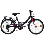 Vélo vtc 20 fille olinda - 6 vitesses - freins v - brake - equipement city - noir Vélo vtc 20 fille olinda - 6 vitesses - freins v - brake - equipement city - noir