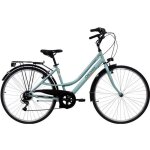 V�lo vtc 28 femme - 6 vitesses - d�railleur shimano ty21 + potence r�glable & equipement complet city ...