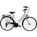 Vlo vtc 28 femme country - cadre en aluminium - 21 vit avec poigne rvoshift shimano & drailleurs ...