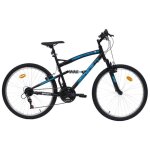 Vlo vtt 26 tout suspendu twister - cadre suspendu - fourche tlescopique - 18 vitesses - freins v - ...