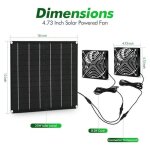 Ventilateur à panneau solaire - mioloe - 25 w - pour poulaillers et serres - montage facile - Étanche ... Ventilateur à panneau solaire - mioloe - 25 w - pour poulaillers et serres - montage facile - Étanche ...