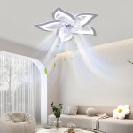 Ventilateur de plafond � led 6 vitesse dimmable eclairage 3 couleurs 220v 50w lumi�re du ventilateur ...