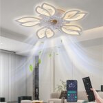 Ventilateur de plafond avec lumi�res ventilateur de plafond r�versible � montage encastr� moderne pour ...