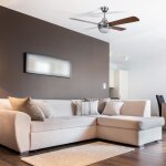 Ventilateur de plafond navy bois 110cm naturel