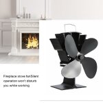 Ventilateur pour poêle à 4 pales - silencieux alimenté à la chaleur ventilateur pour bois / bûches brûleur ... Ventilateur pour poêle à 4 pales - silencieux alimenté à la chaleur ventilateur pour bois / bûches brûleur ...