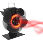 Ventilateur de poêle - lars360 - 4 pales - alimentation par chaleur - silencieux - 370 cfm Ventilateur de poêle - lars360 - 4 pales - alimentation par chaleur - silencieux - 370 cfm