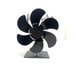 Ventilateur pour po�le � bois - prumya - 6 lames - silencieux - alimentation par chaleur - 180 - 210 ...