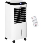 Climatiseur - homcom - refroidisseur dair ventilateur humidificateur ioniseur 4 en 1 - t�l�commande - ...