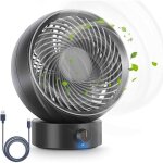 Ventilateur batterie pour camping 7800mah puissant silencieux avec lumire led et crochet 4 vitesses ...