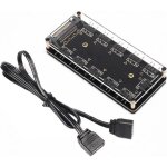 Ventilateur rvb hub 5v 3pin cble de rallonge rgb led hub splitter avec 10 ports sata
