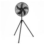 Ventilateur sur pieds 50w design trpied tlescopique rglable 125 - 145cm 3 vitesses oscillant inclinable ...