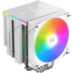 Ventirad cpu - xigmatek ak6 dual digital arctic - amd am5 / am4 - ventilateur 2x 120 mm argb - blanc