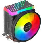 Ventirad processeur - mars gaming - mcpu33 rgb - noir - 11 cm - compatible socket am4