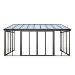 Vranda en aluminium et polycarbonate avec protection uv - 159 m - anthracite - mathilda