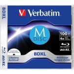 Verbatim mdisc lifetime archival bdxl 100gb - botier avec lot de 1 bdxl 120 mm 100 go coffret  bijoux ...