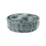 Vercart grand coussin de sol festonn coussin de sige de mditation coussin de tatami rondgris45x45x12cm ...