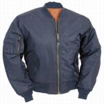 Vritable bomber militaire us marine et orange pour homme