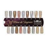 Ocibel - nuancier 9 vernis semi permanent lollilac collection reine de toujours - brillant et mat